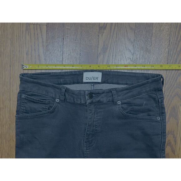 DUER Black Slim Leg Denim Jeans Pants Women's Size 30 x 28 - Picture 4 of 12